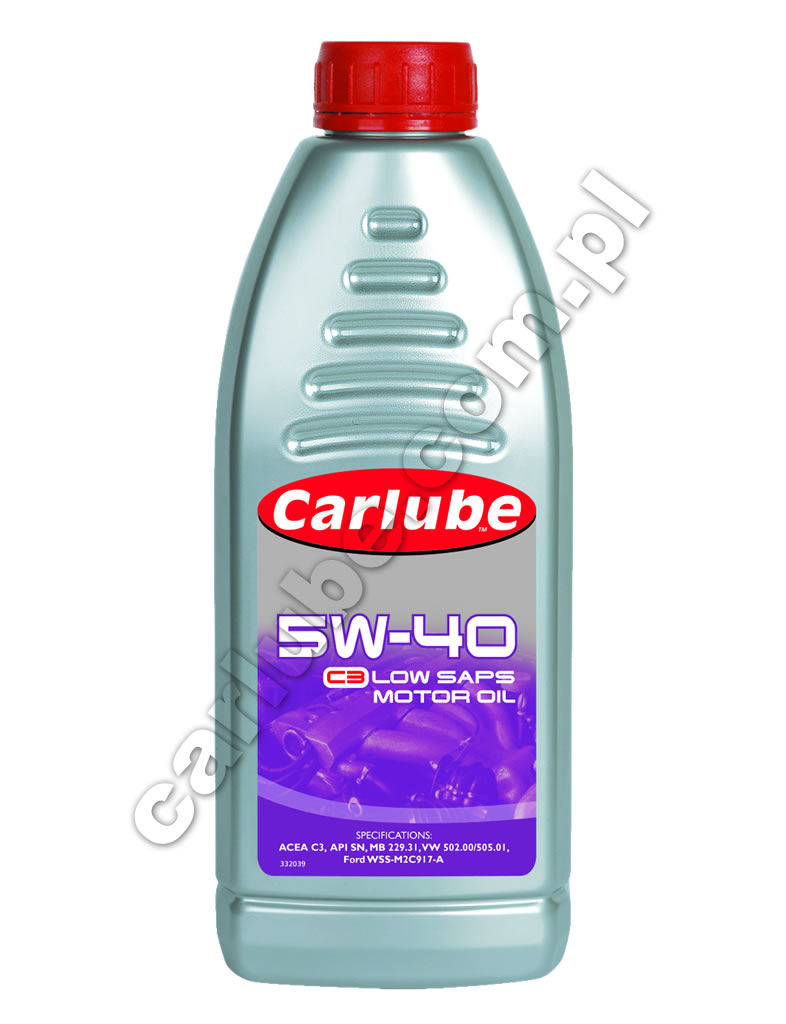 Carlube 5W40 C3 Low Saps. Syntetyczny, niskopopiołowy olej silnikowy -1L 