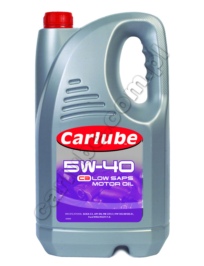 Carlube 5W40 C3 Low Saps. Syntetyczny, niskopopiołowy olej silnikowy - 5L 